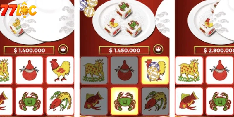 Người chơi trải nghiệm Game Bầu Cua Tôm Cá 77loc vui nhộn